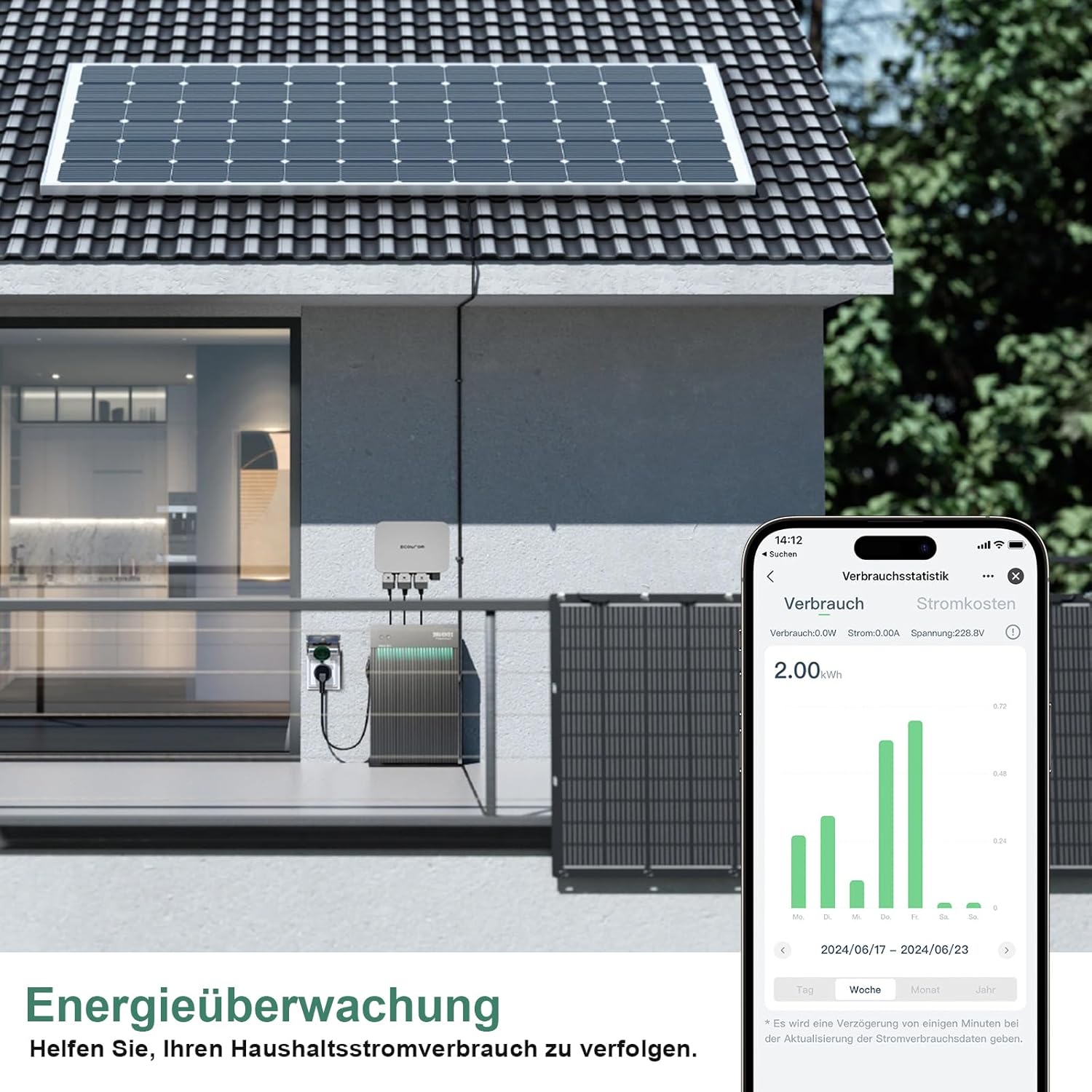 Thumbnail 3 de Eightree WLAN-Outdoor-Steckdose IP44 mit Strommessung und Timer