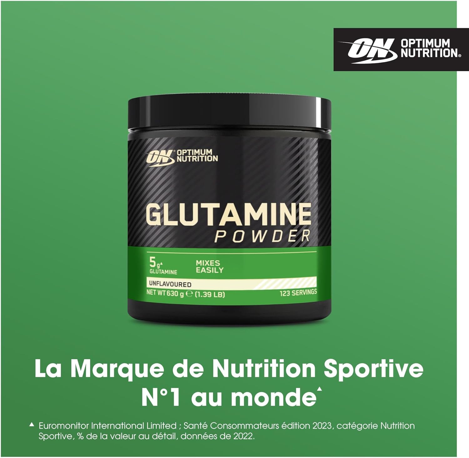 Thumbnail 1 de Optimum Nutrition Glutamine 630 g non aromatisé
