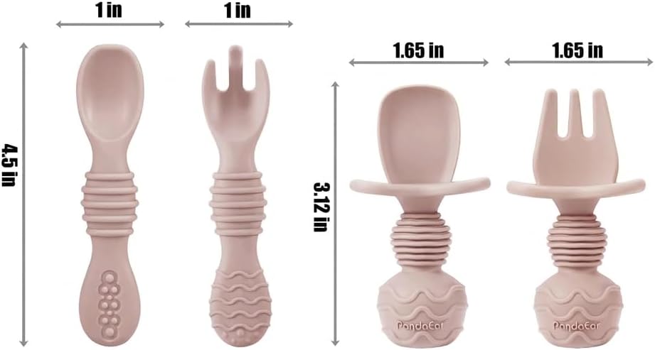 Thumbnail 6 de PandaEar Baby Feeding Set siliconen babyservies, 9-delig met zuigbord en kom