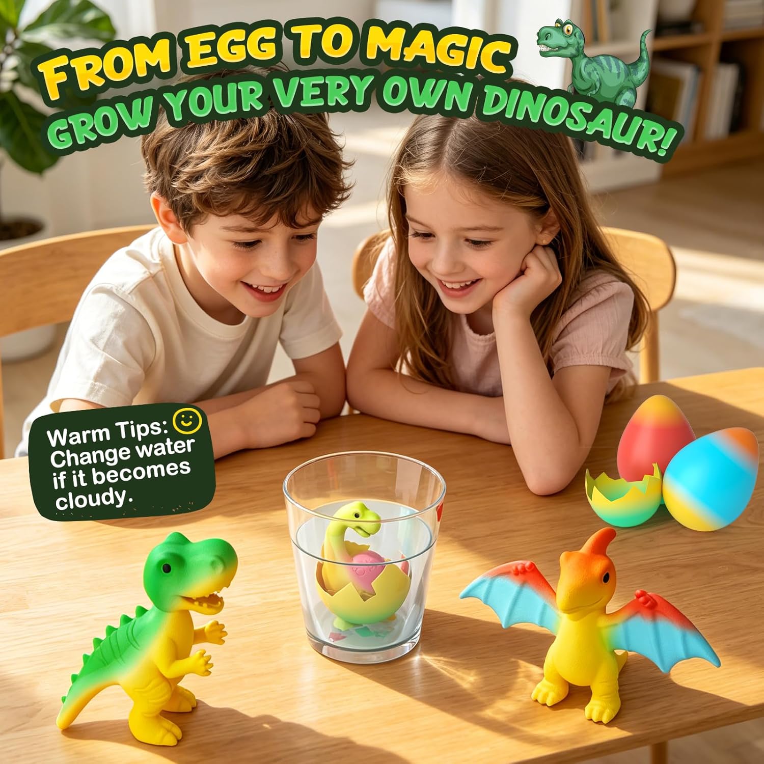 Detalle de Dinosaur Hatching Surprise Eggs for Kids – 6 Pack Dino Toys (UK)