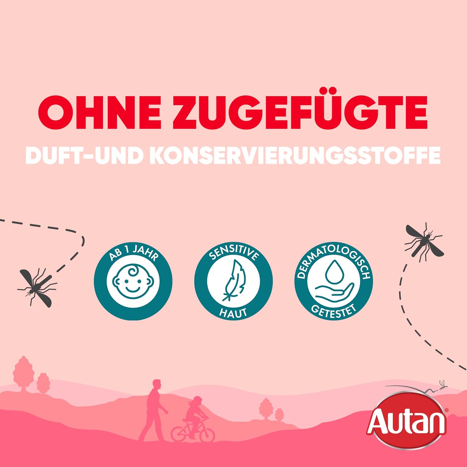 Detalle de Autan Kids Pumpspray – effektiver Insektenschutz für Kinder ab 1 Jahr, 100 ml