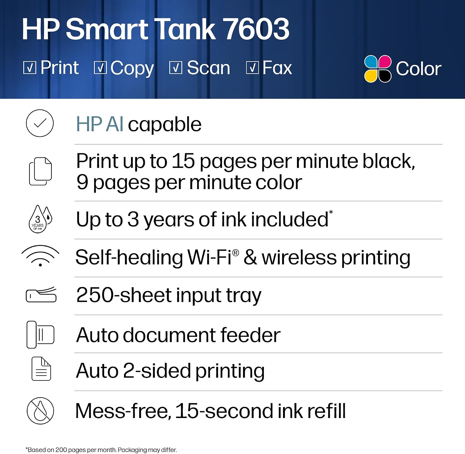 Thumbnail 6 de HP Smart Tank 7603 All-in-One Printer