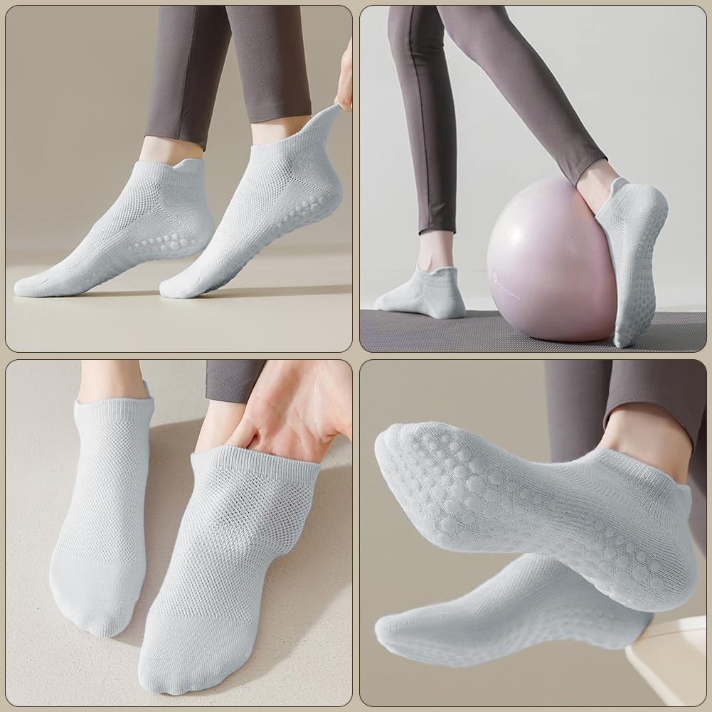 Detalle 2 de AOOWU Antiscivolo Calze Yoga 5 paia