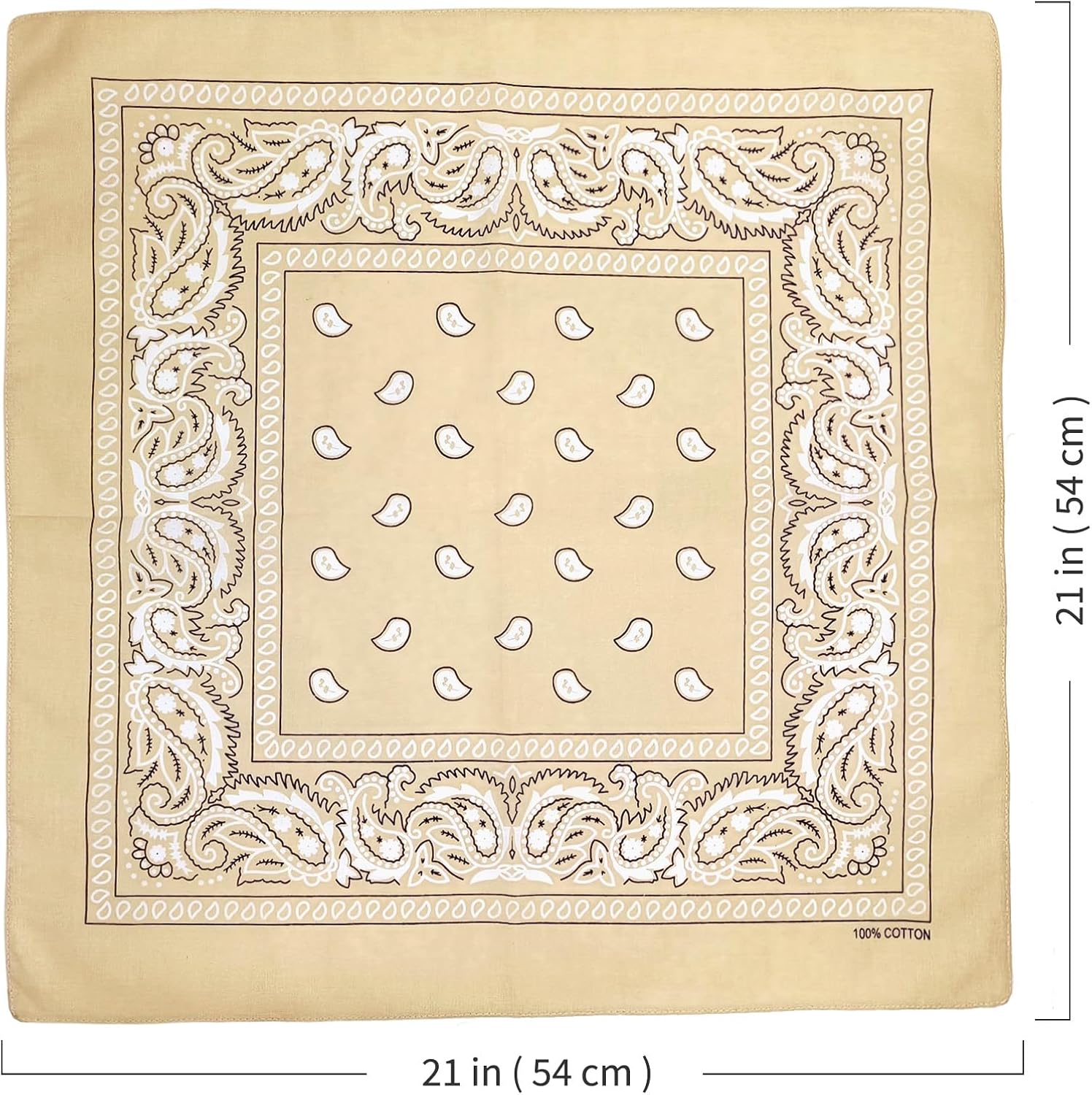 Thumbnail 3 de APIGANIZ 100% Cotton Bandanas, 21 x 21 Inches, Set of 6