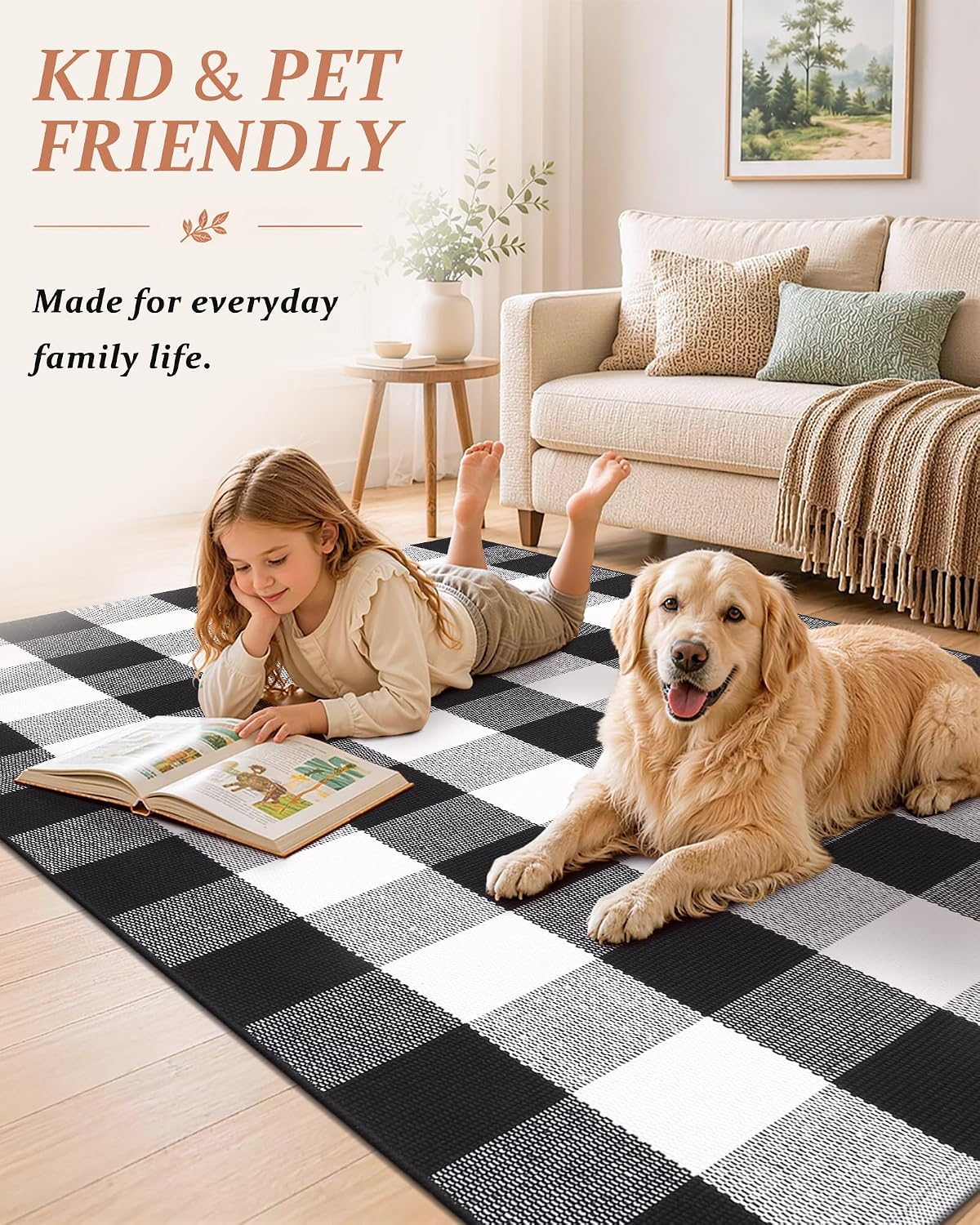 Thumbnail 3 de Grandaily Cotton Doormat, 2'4" x 3'7