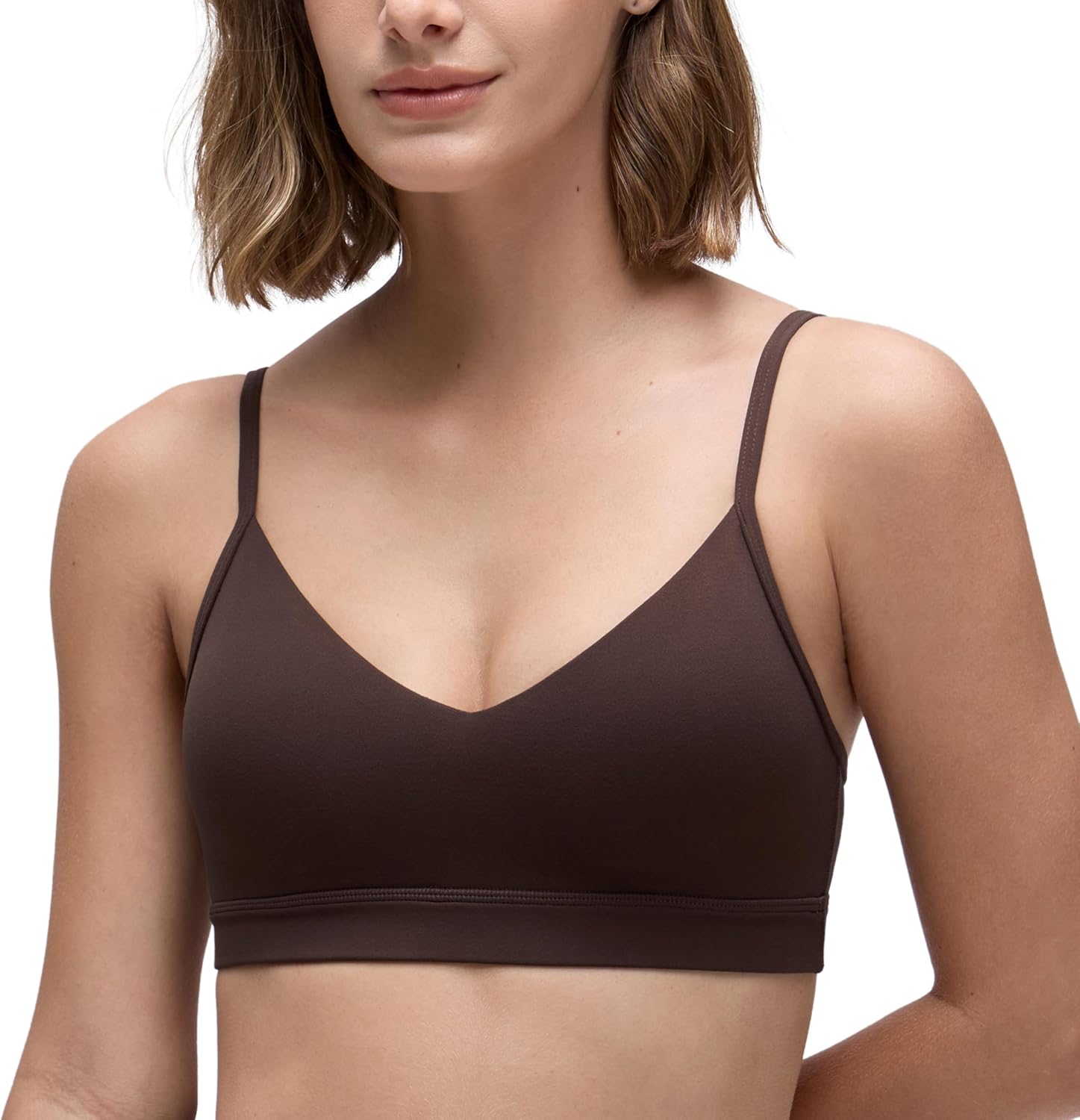 Thumbnail 6 de CRZ YOGA Butterluxe : brassière de sport yoga à encolure V, rembourrée et bretelles réglables