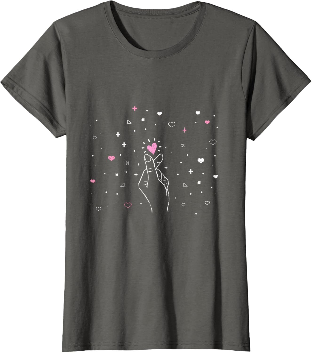 Detalle de T-shirt K-Pop « Corée du Sud » style kawaii (musique asiatique) pour homme, femme et enfants