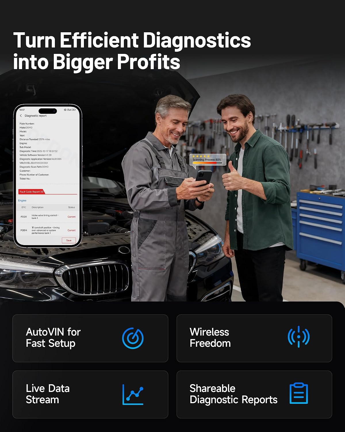 Thumbnail 6 de TOPDON TopScan Master OBD2 scanner with 30 services