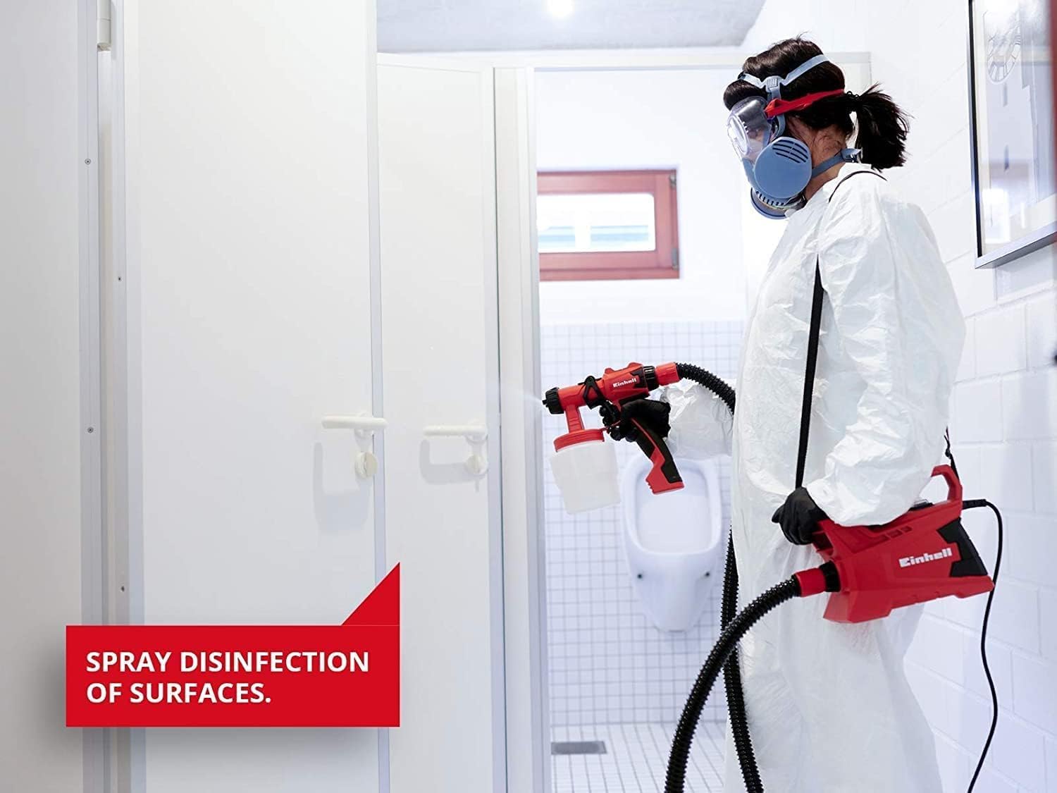 Detalle de Einhell TC-SY 400 P : Pistolet à peinture électrique (400 W) pour laques et vernis avec accessoires