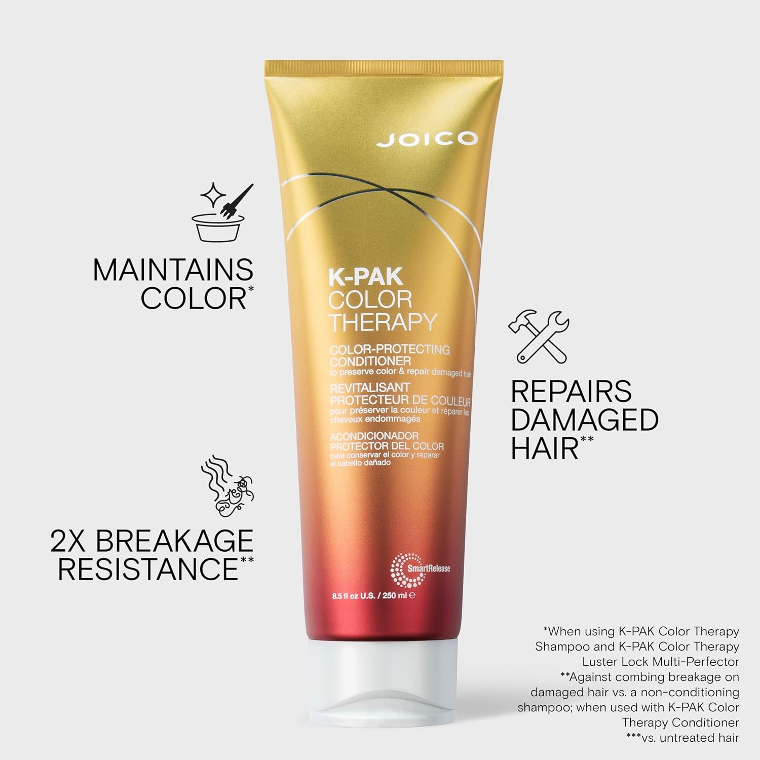 Detalle de Joico 74469516471 K-PAK Color Therapy Color-Protecting Conditioner, 8.5 fl oz