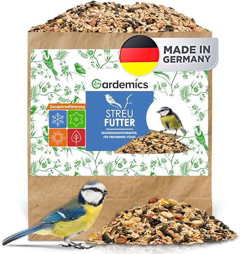 Detalle de Gardemics Wildvogelfutter Ganzjahresfutter 10 kg mit Erdnüssen & Sonnenblumenkernen
