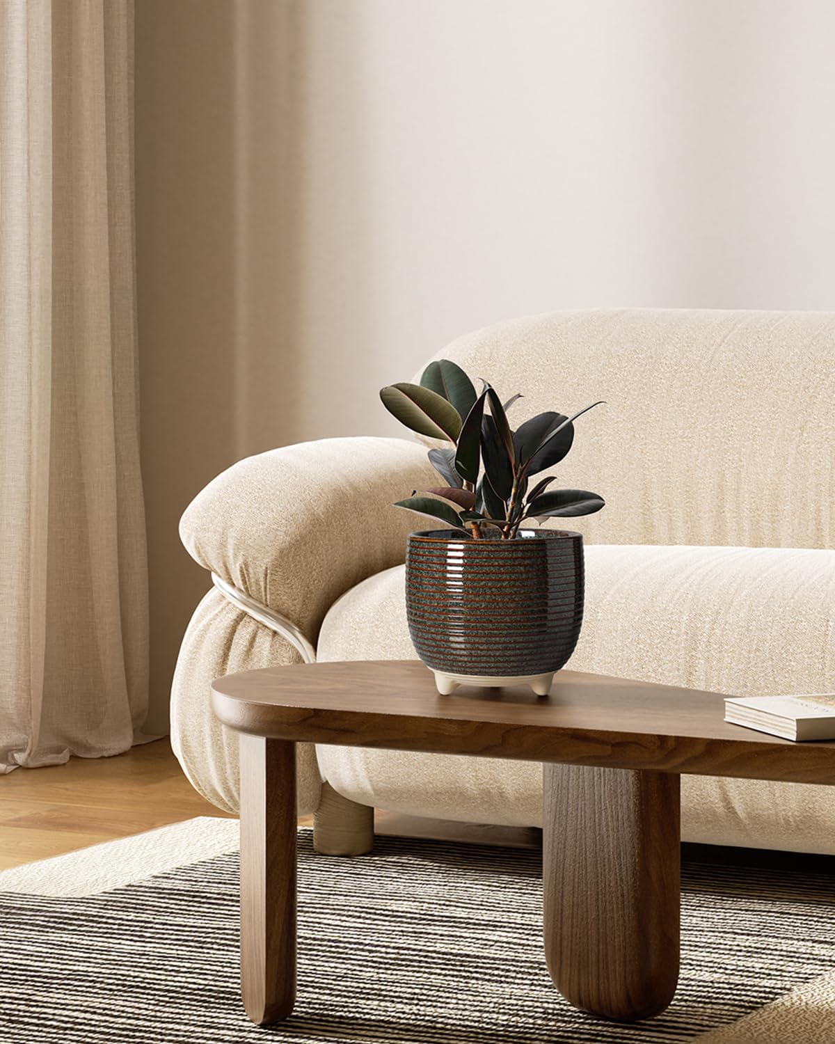 Detalle 2 de LE TAUCI Ceramic Plant Pots 12–16 cm