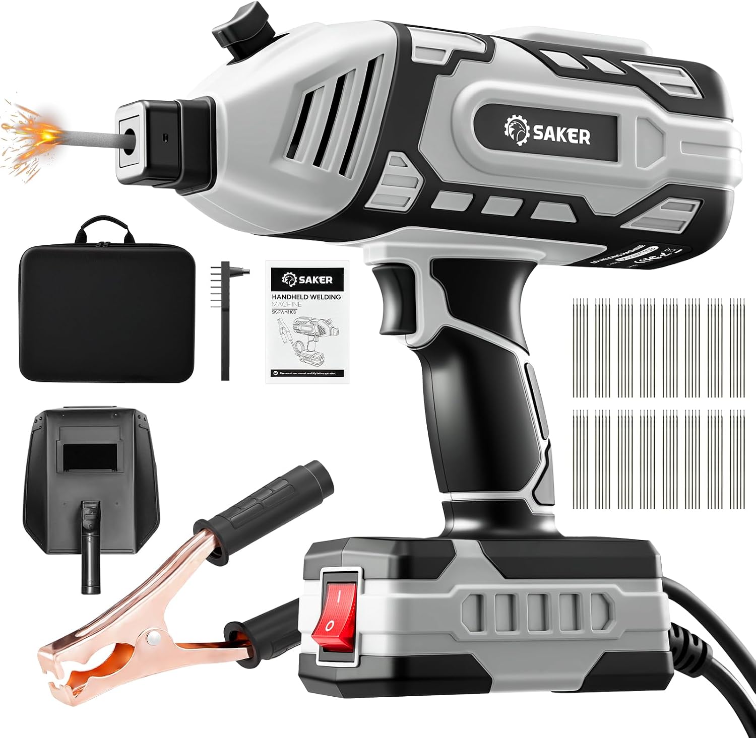 Detalle de Saker Portable Welder Handheld Welding Machine with 5-Level Current Adjustment