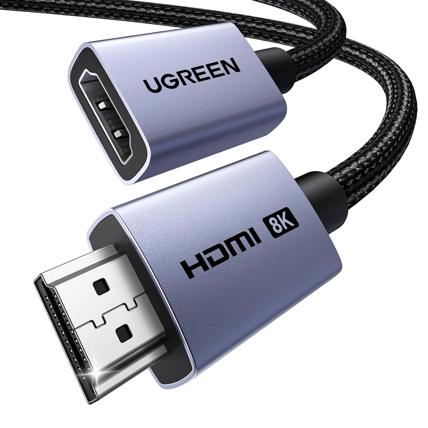 Detalle de UGREEN Cavo di Prolunga HDMI 2.1 8K/4K 120–60Hz, 2m: estensione affidabile per video e audio ad alta fedeltà