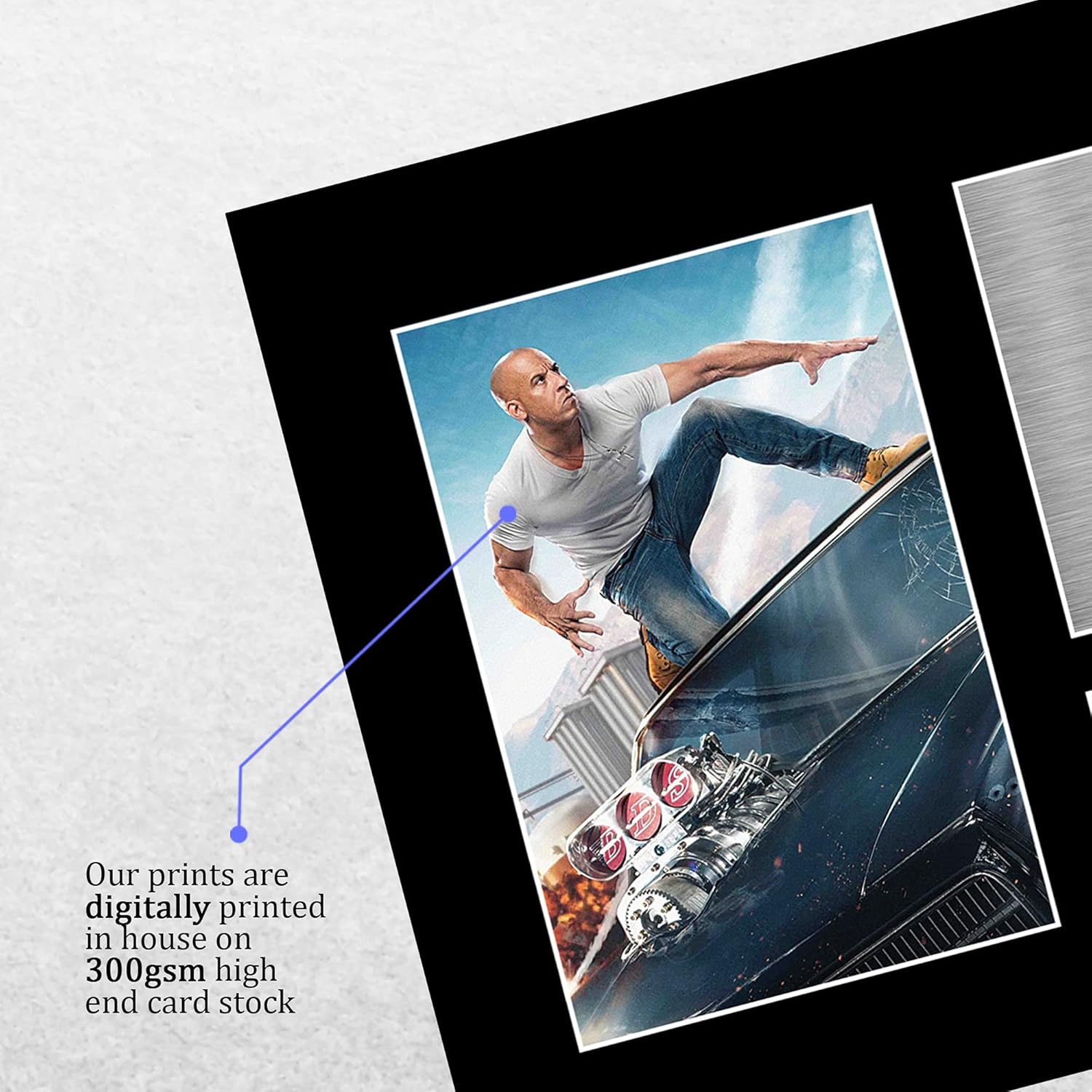 Thumbnail 3 de HWC Trading Vin Diesel signed A4 printed autograph Dominic Toretto Fast & Furious display photo