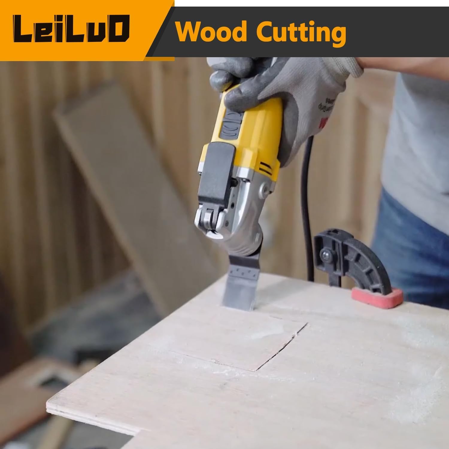 Thumbnail 6 de LEILUO 32-piece multitool blade kit for wood ๐
