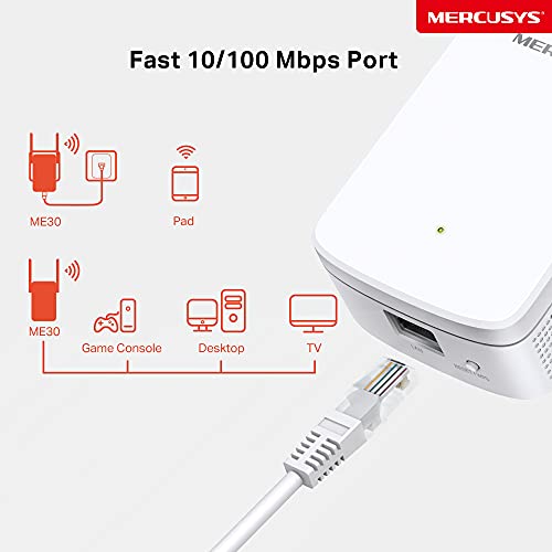Thumbnail 6 de Mercusys ME30: Repetidor WiFi 5 AC1200 con antenas externas para ampliar cobertura