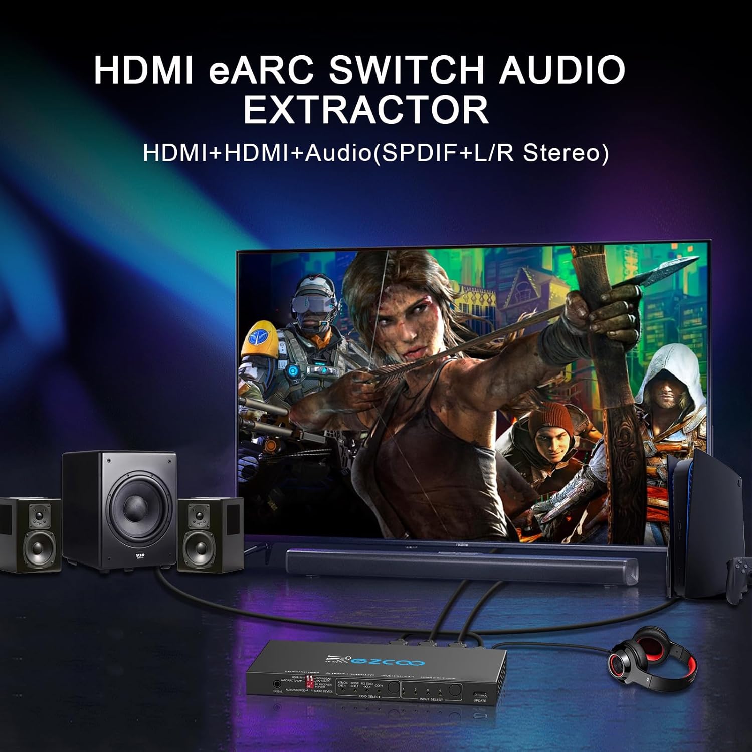 Thumbnail 3 de Commutateur HDMI 2.1 4x1 4K 120Hz