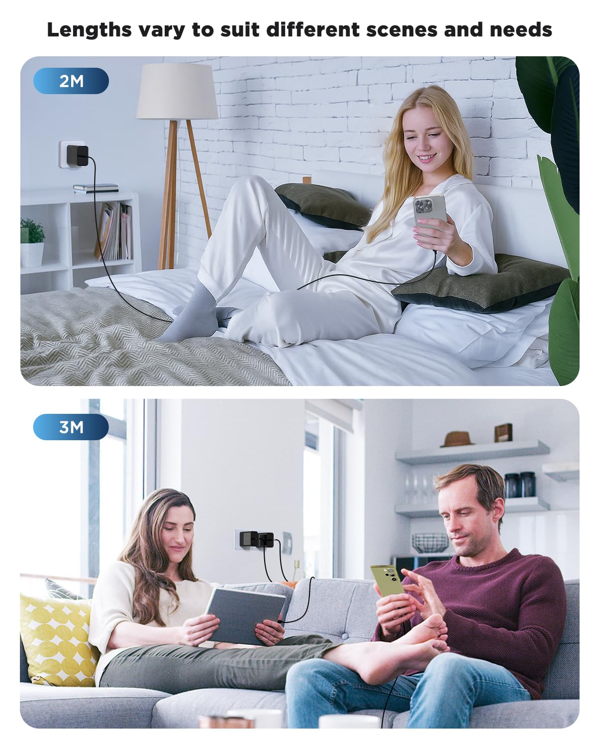 Thumbnail 5 de Samsung 45W USB C Fast Charger 3 Pack 10ft
