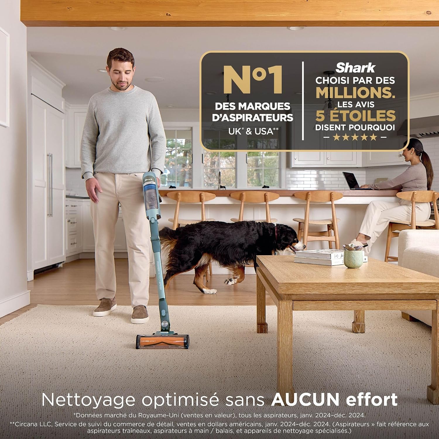 Thumbnail 4 de Shark PowerDetect Speed Clean & Empty IA3243FRT — Aspirateur sans Fil avec vidage automatique et brosse animale