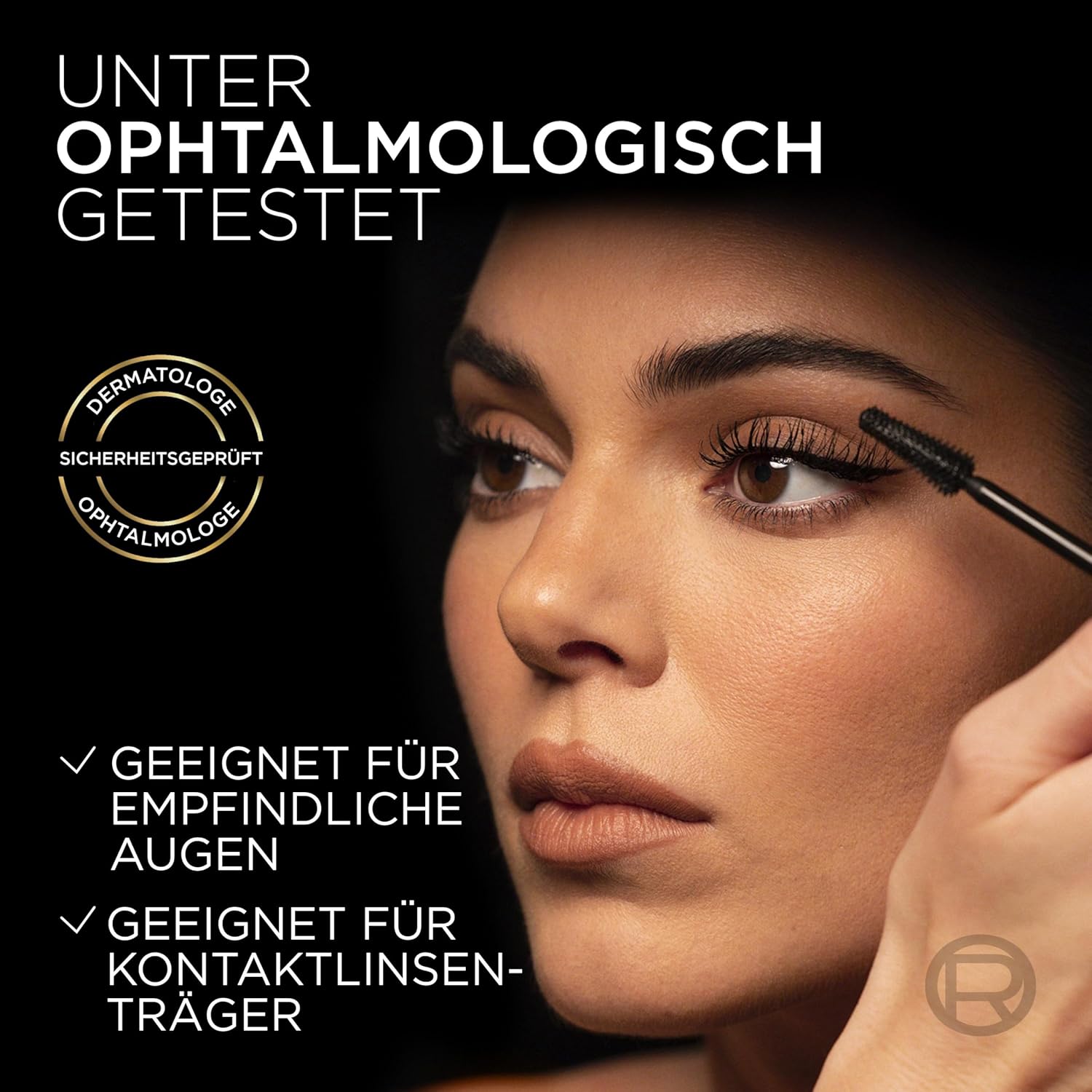 Detalle de L'Oréal Paris Panorama Mascara All Night Black – Volumen, Definition und 1,4x größere Augen