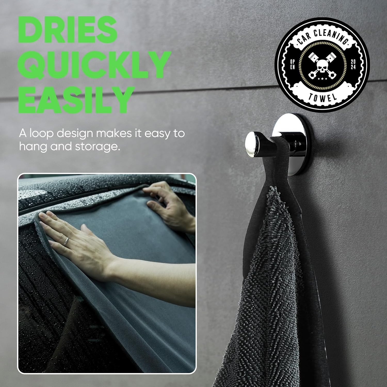 Thumbnail 6 de KKV 2-Pack Microfiber Towels 35" x 24"