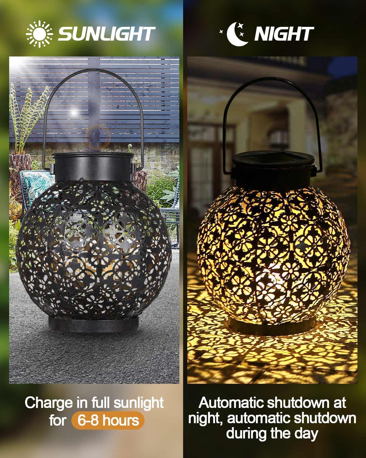 Thumbnail 2 de Solar Lantern Outdoor 2PACK