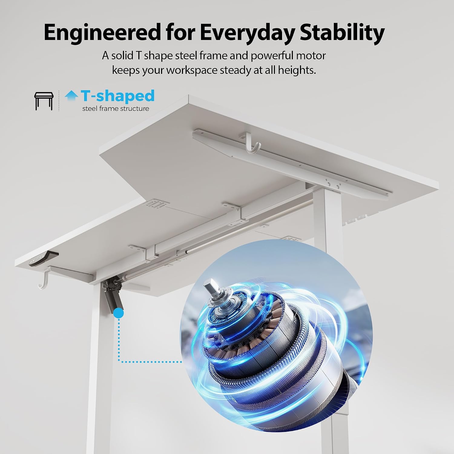 Thumbnail 4 de Agilestic Electric Standing Desk 55" L-Shaped