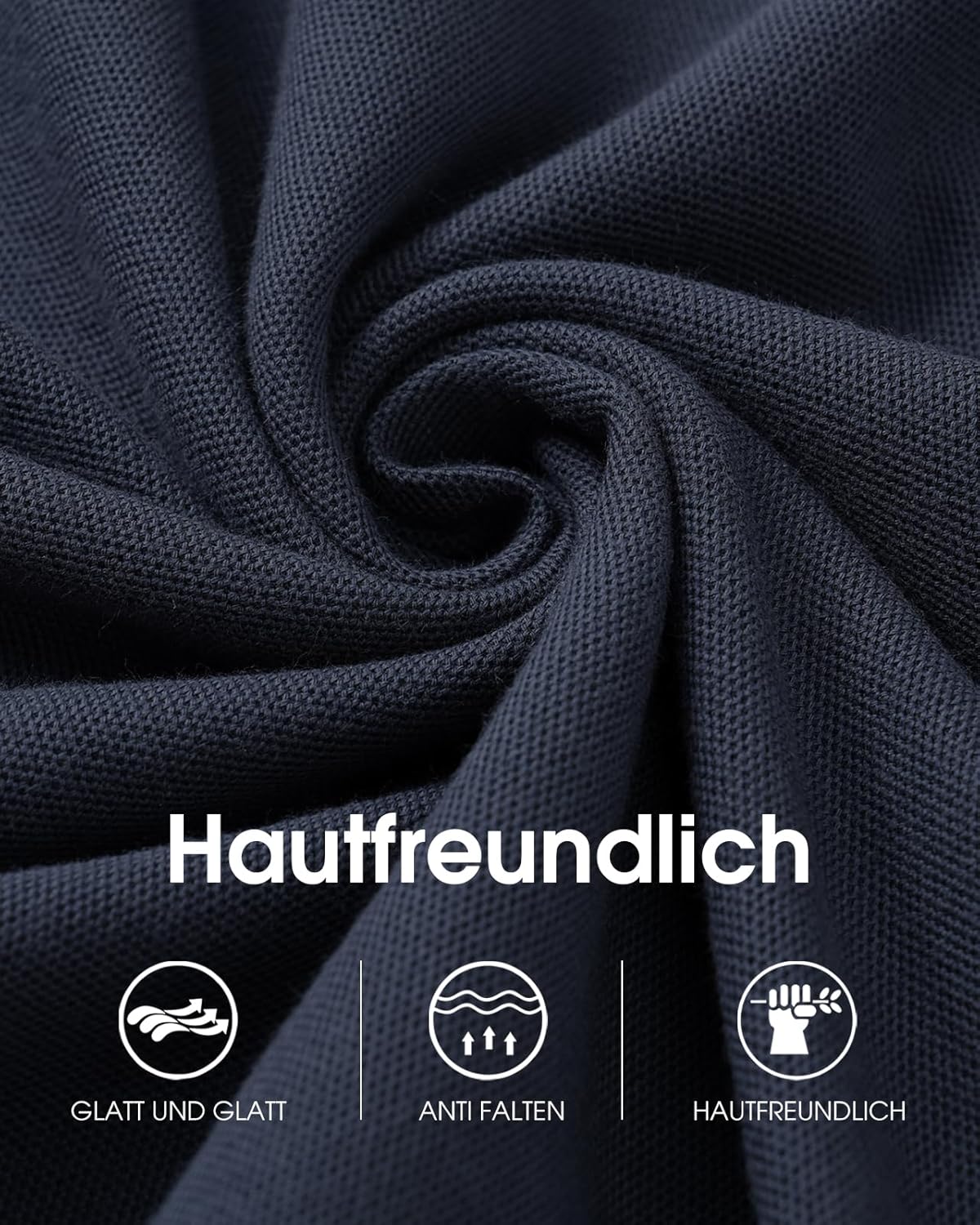 Thumbnail 4 de HMIYA Herren Poloshirt Kurzarm – Sommer-Polo mit Knopfleiste für Alltag, Golf & Arbeit