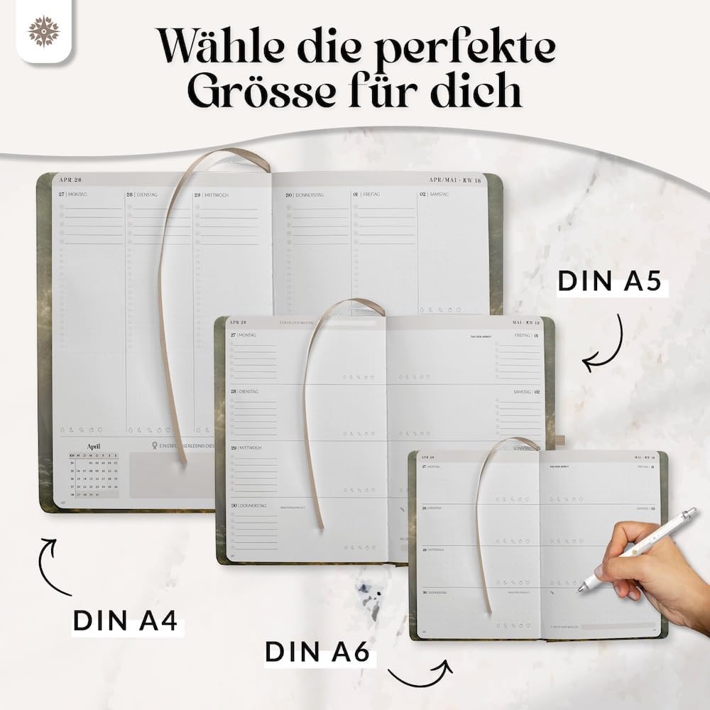 Thumbnail 6 de Lebenskompass® Kalender 2026 A6 Terminplaner WALD 📒