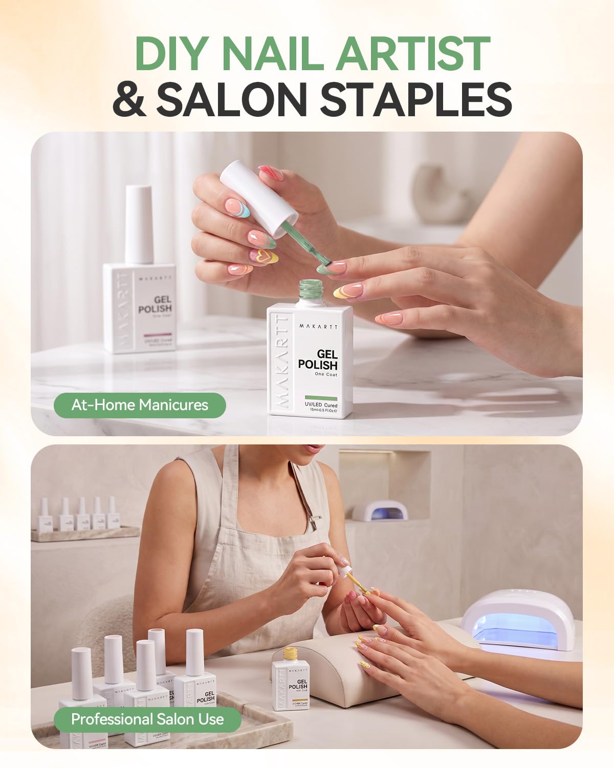 Detalle 2 de Makartt Gel Nail Polish Set, 15 mL