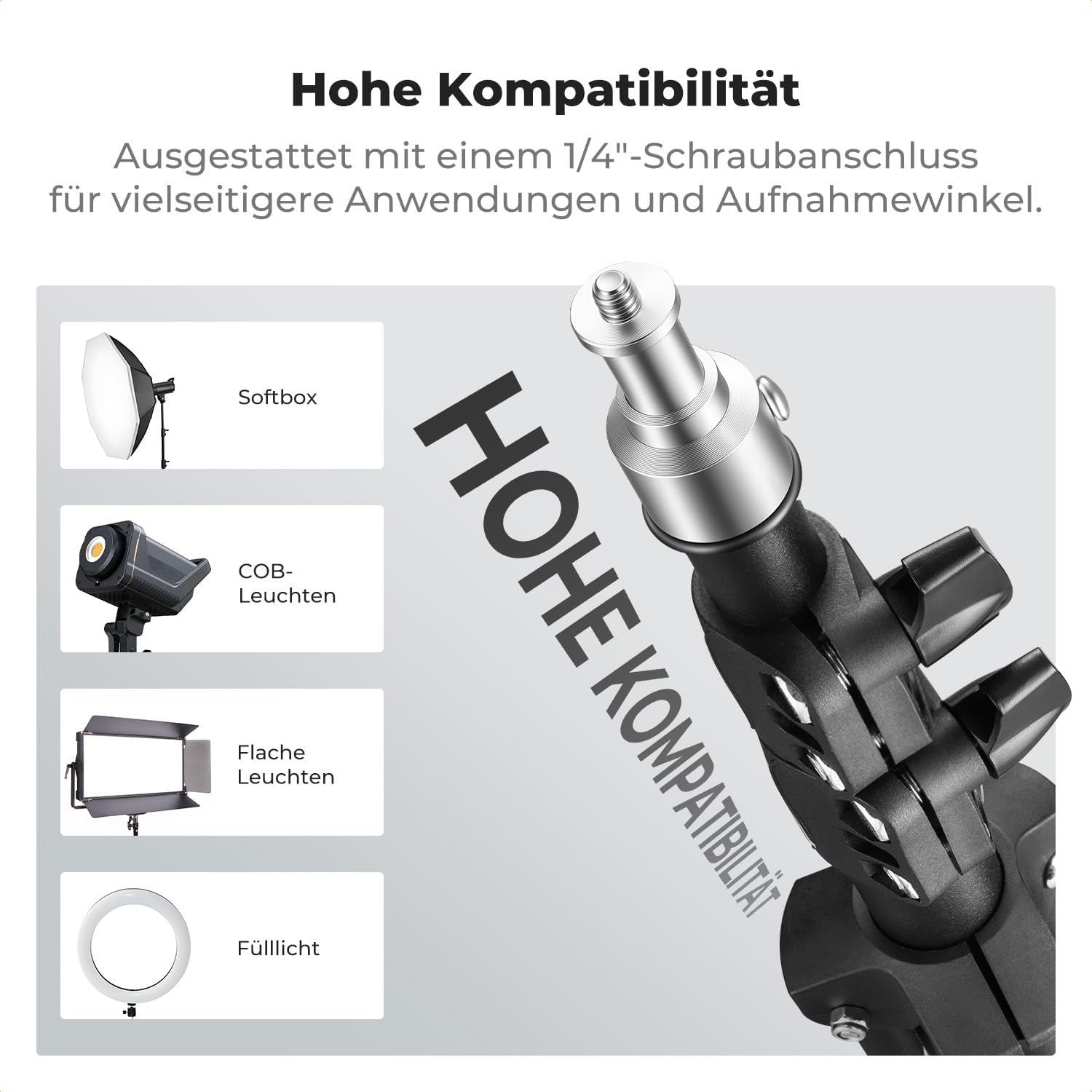 Detalle 2 de K&F CONCEPT Lichtstativ 230 cm Metall