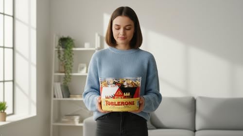 Detalle de Toblerone Extra Large Tub, Assorted Milk, White & Dark Chocolate, 904 g