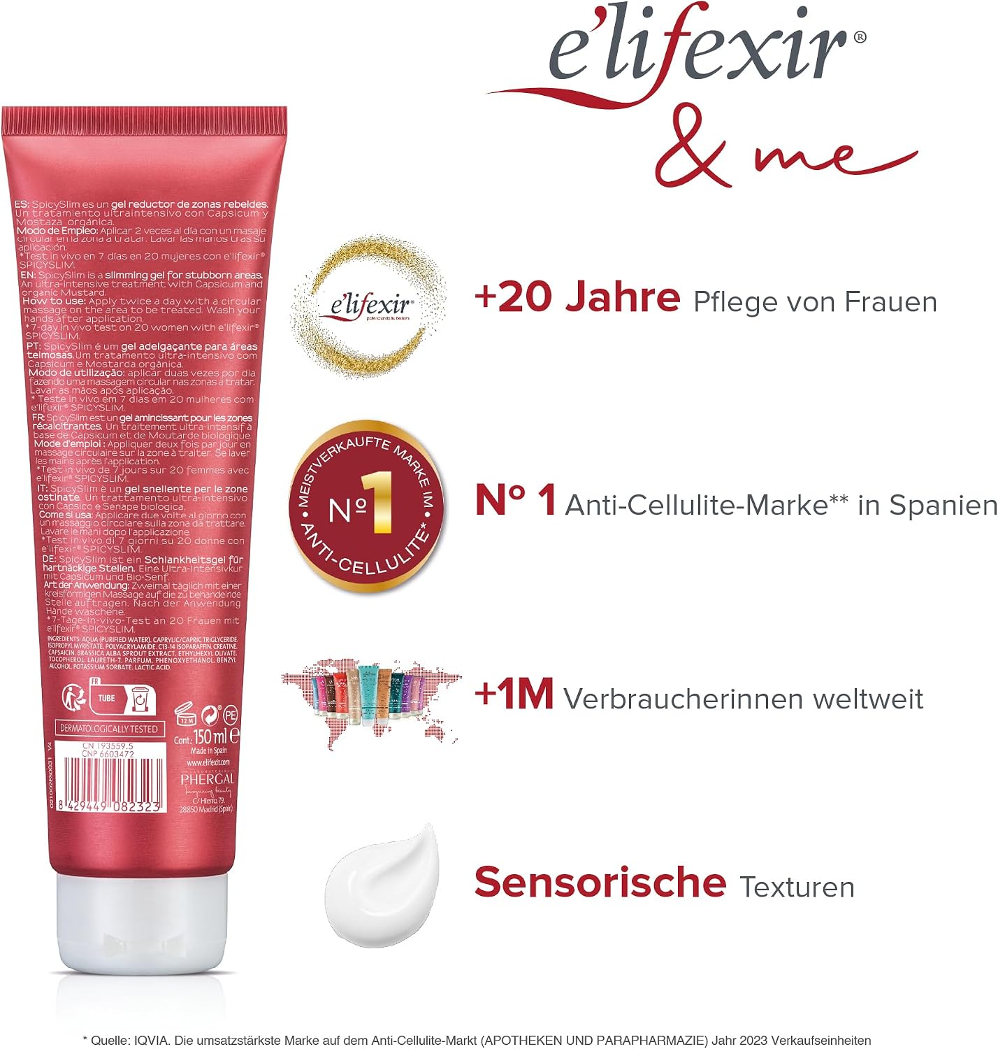 Thumbnail 3 de E'LIFEXIR Spicyslim Schlankheitscreme 150 ml