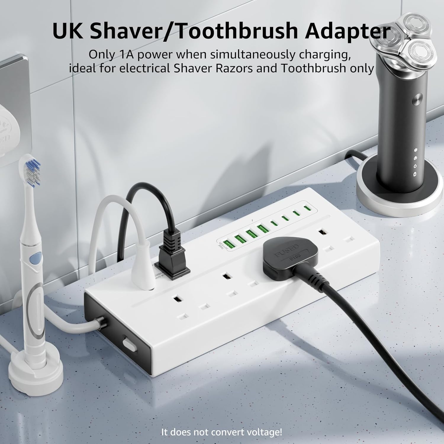 Thumbnail 2 de VoltFlow 4‑Way USB Extension Lead 1.8m