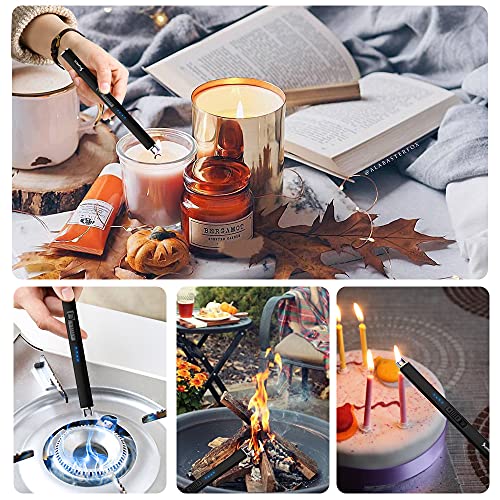 Detalle de SUPRUS Briquet électrique Arc – Rechargeable, sans flamme, USB, sécurité et verrouillage, Noir