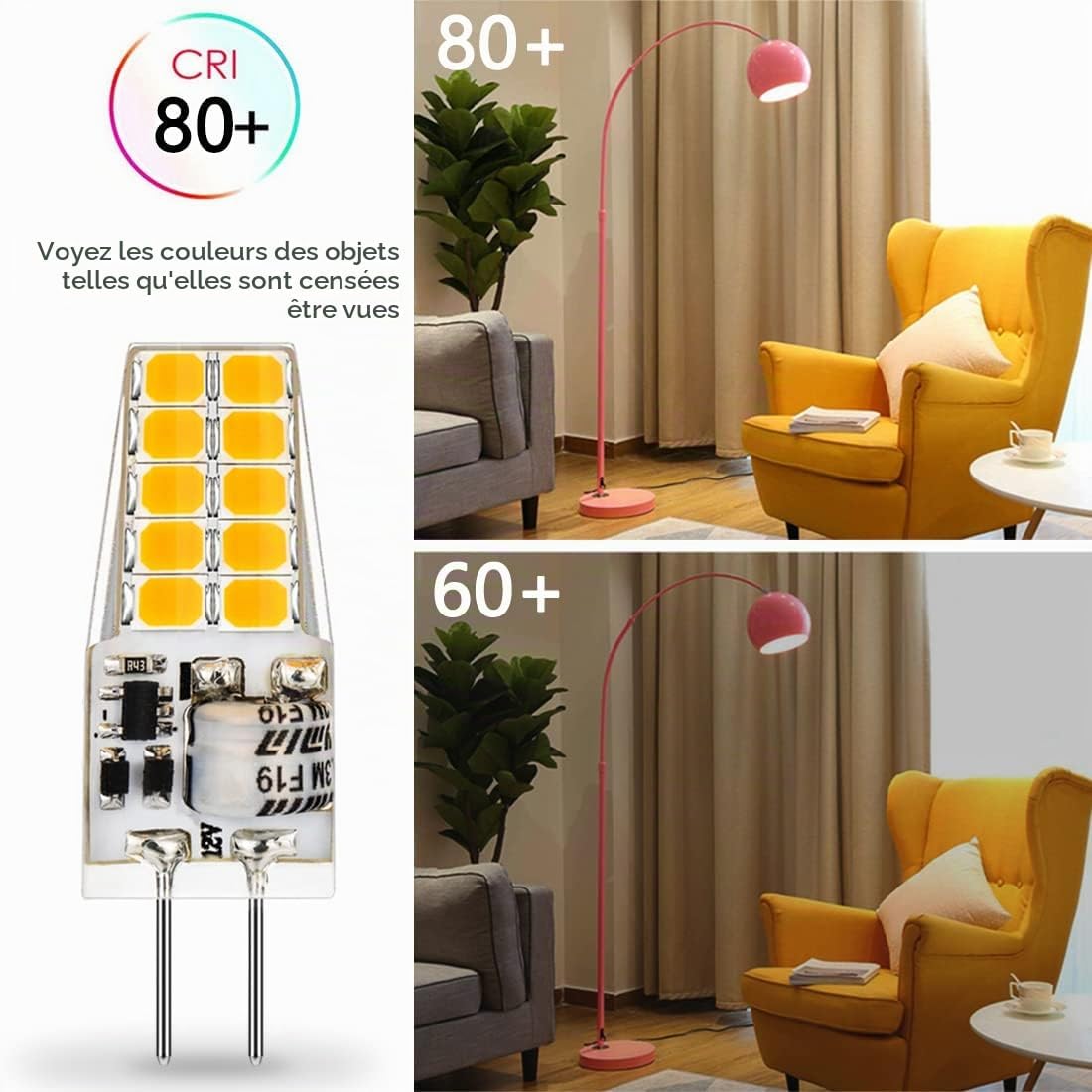 Detalle 2 de AUTING G4-2835-20LED-W G4-ledlampen, 3,5 W, 3000 K en 400 lm
