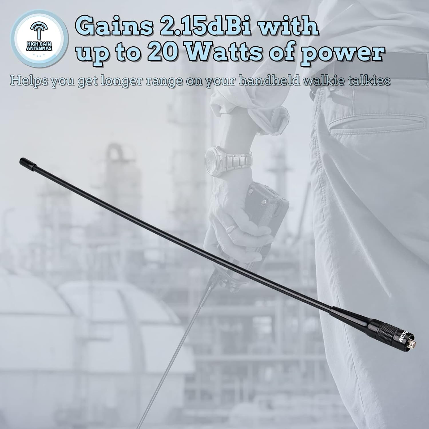 Thumbnail 6 de Retevis RHD771 Antenna Elite 38 cm SMA-F