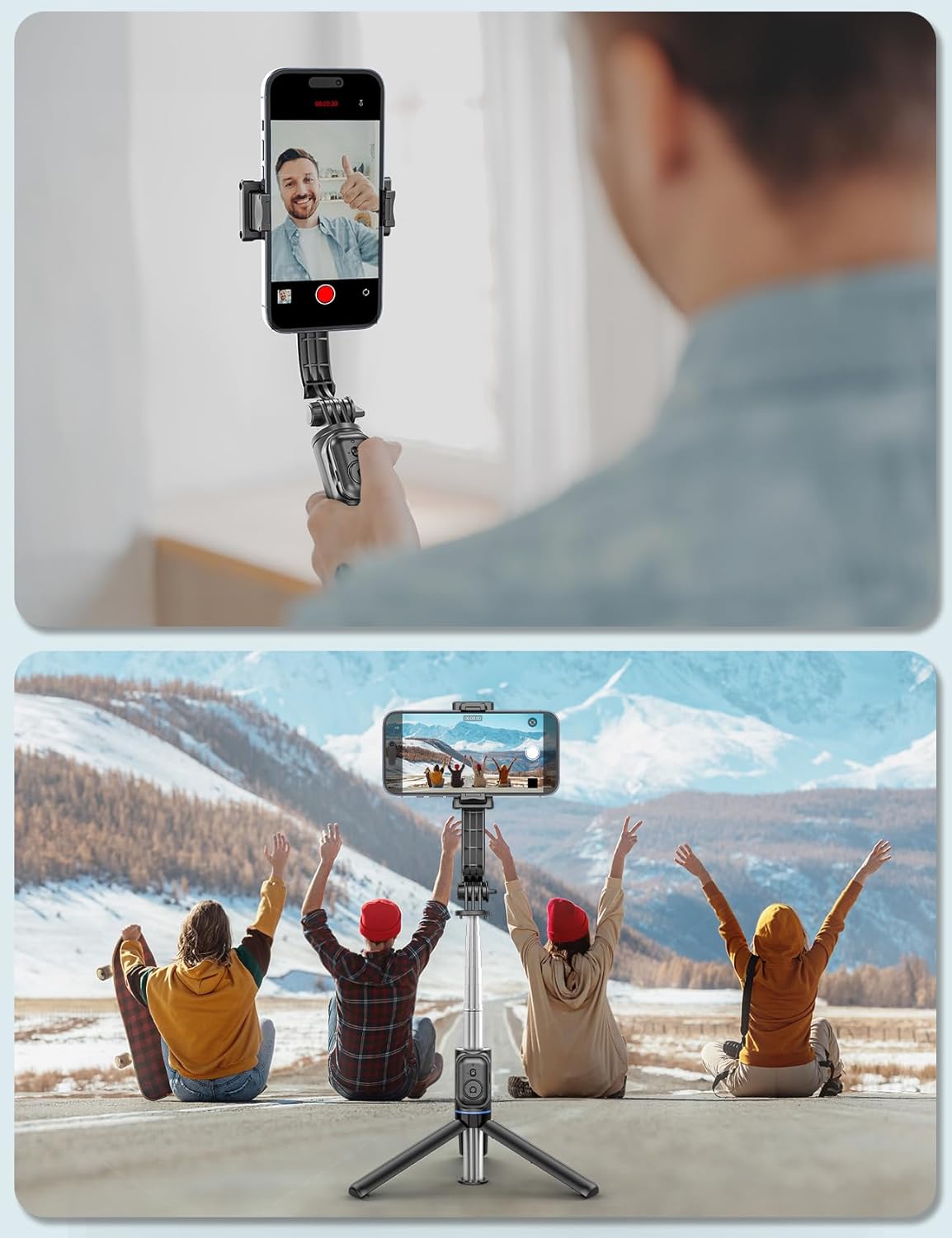 Thumbnail 3 de Selfie Stick Tripod 41.7" Extendable with Remote