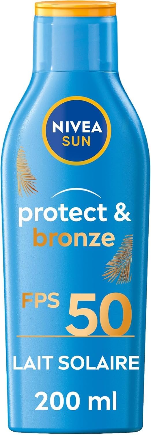 Detalle de NIVEA SUN Lait solaire activateur de bronzage Protect & Bronze FPS 50 – 200 ml