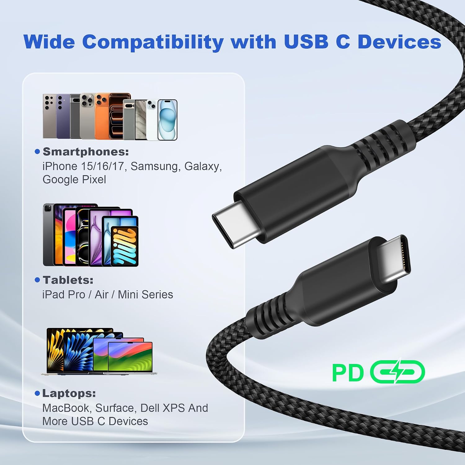 Thumbnail 6 de Basesailor charger cable 60W 3m USB-C