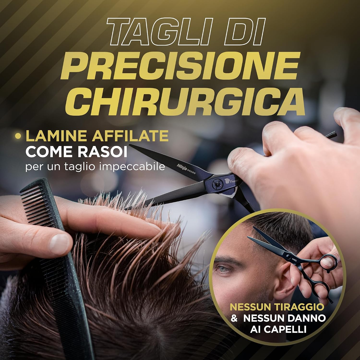 Thumbnail 2 de Fagaci Forbici Parrucchiere Professionali 5" Acciaio 440C – Taglio di precisione
