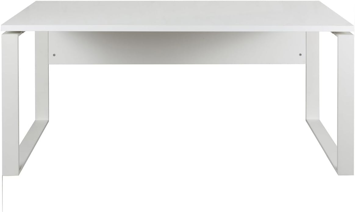 Detalle 2 de Composad Scrivania DISEGNO con gambe in metallo – 170 x 74,5 x 80 cm, Bianco laccato