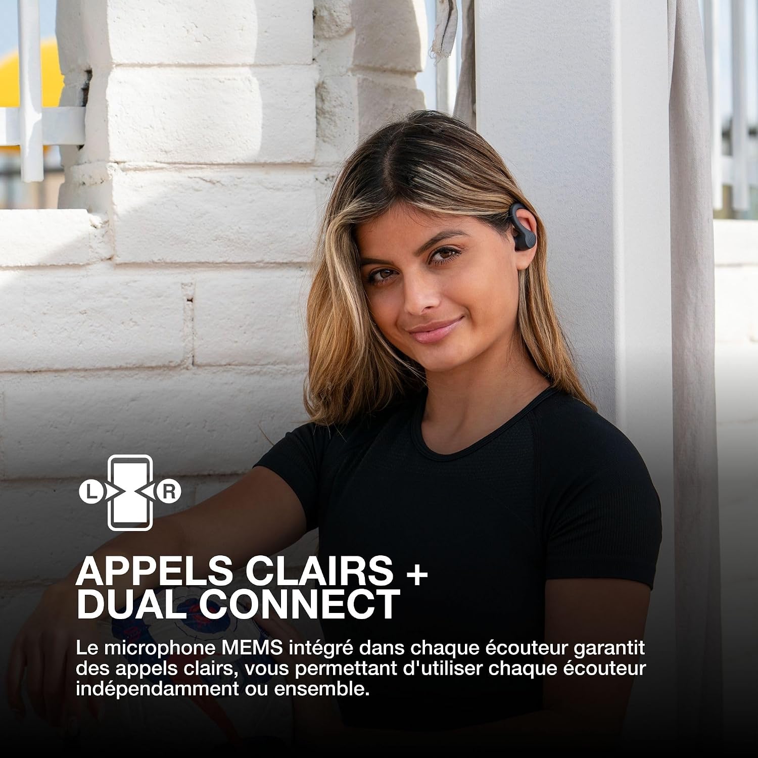 Detalle de JLab Go Air Sport+ : écouteurs Bluetooth true wireless sport avec autonomie annoncée jusqu’à 35 h et indice IP55