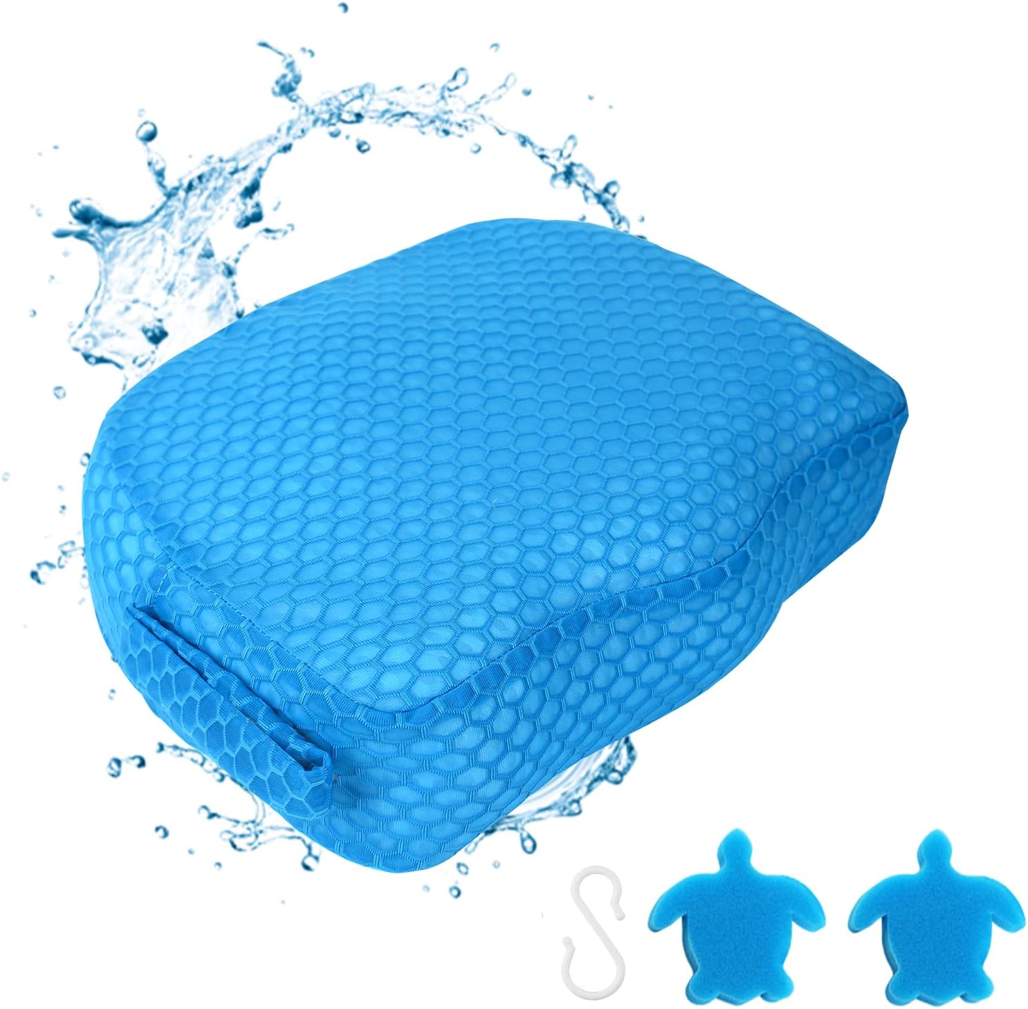 Detalle de Samplife Booster-02 Hot Tub Booster Seat, 3D Air Mesh, Weighted Non-Slip Base