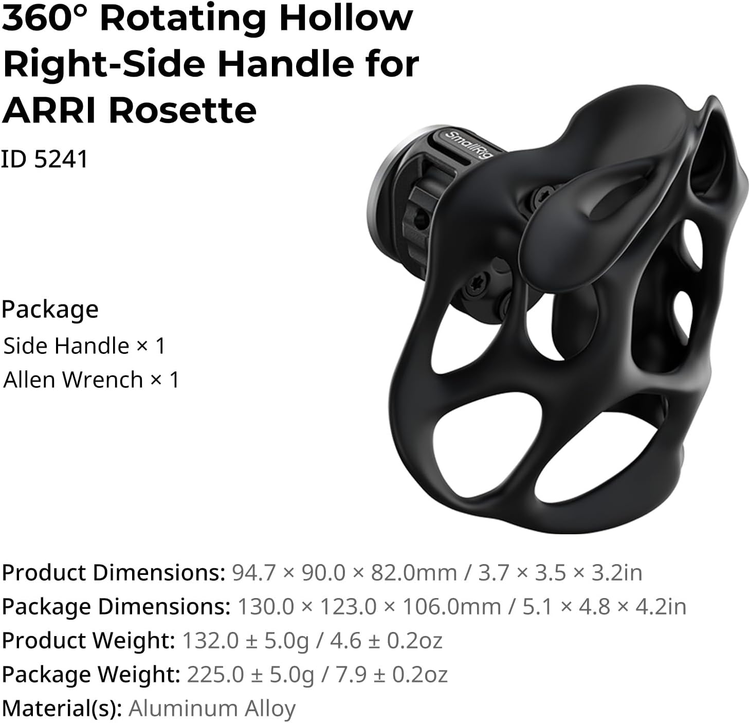 Thumbnail 6 de SmallRig 360° Right-Side ARRI Rosette Handle 5241