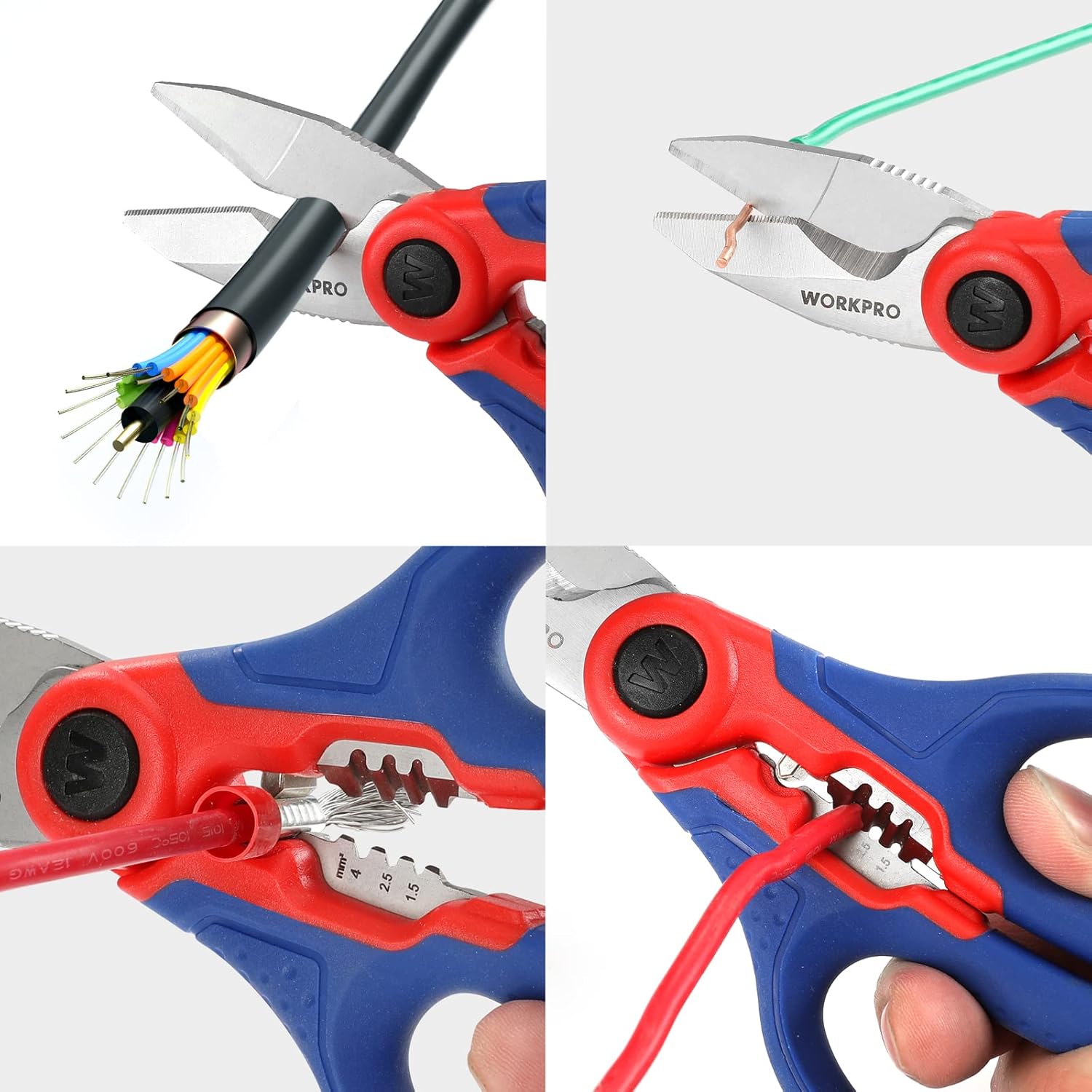 Thumbnail 6 de WORKPRO Tijeras electricista 163 mm