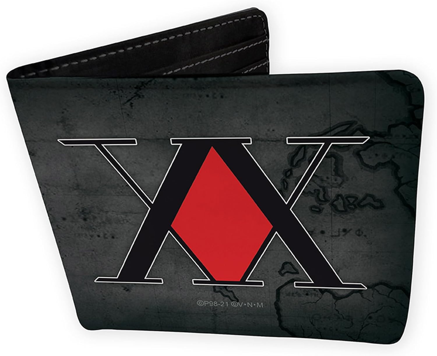 Detalle de ABYSTYLE Hunter X Hunter Geldbörse „Emblem“ aus Vinyl – klassisch, schwarz