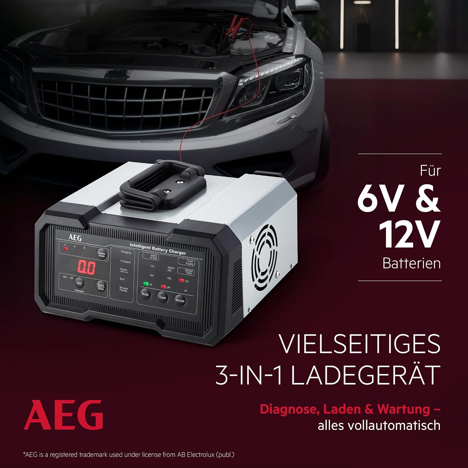 Detalle 2 de AEG CW10 Batterieladegerät 6/12 V 10 A