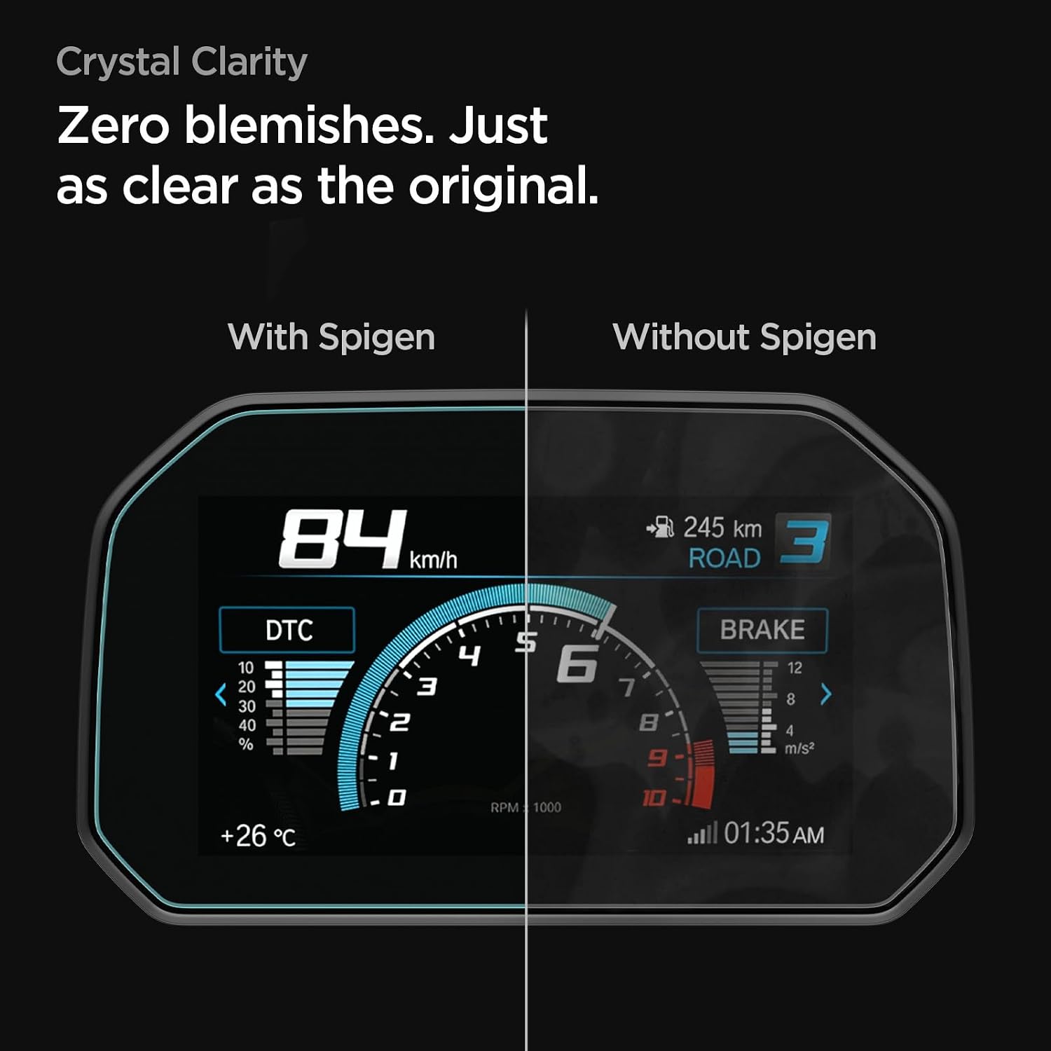 Thumbnail 6 de Spigen Glas.tR Slim pellicola in vetro temperato 9H per display TFT BMW Motorrad da 6,5" (compatibile con R 1250 GS 2018-2025 e F 900 XR)